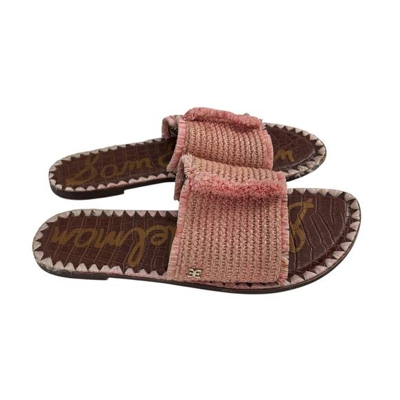 Sam Edelman Glenda Raffia Slides Size 11 Womens Sandals Flats Resort - Picture 2 of 5